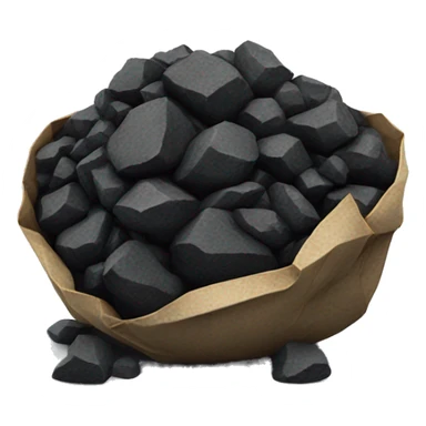 Lump of coal sticker