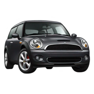 dark grey mini clubman sticker