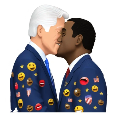 Diddy kissing bill clinton sticker