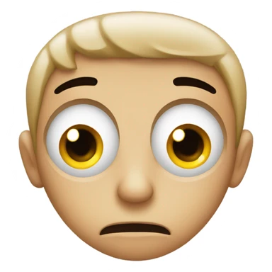 Eye twitching smiling emoji sticker