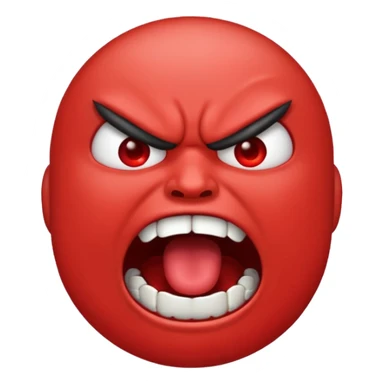gum tsion emoji very not nice rude shouting ragebaiter sticker