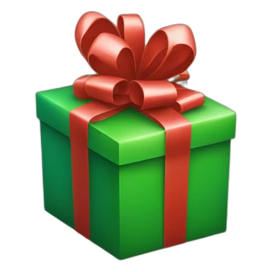 gift red and green sticker