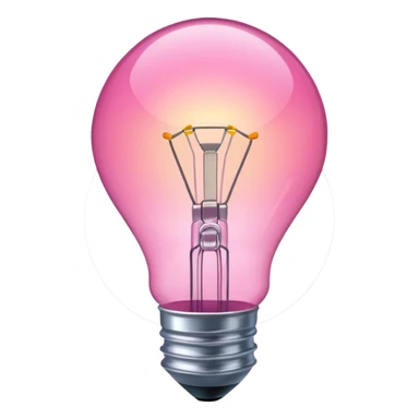 pink lightbulb sticker