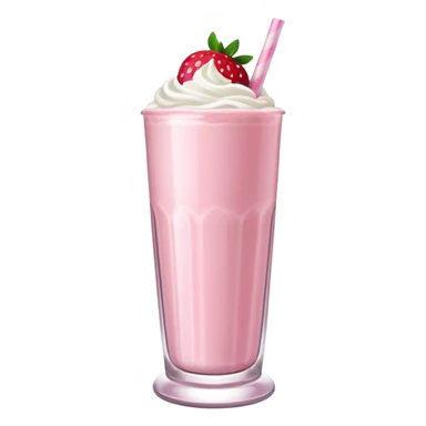 Strawberry milkshake sticker