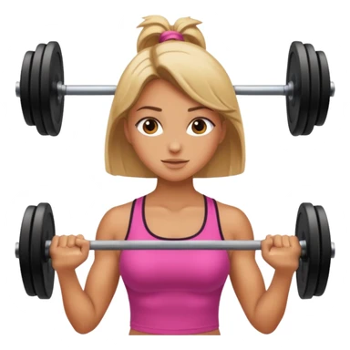 girls lifting weights sticker