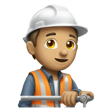 Scaffolding working man sticker