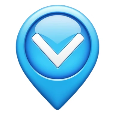Verificación de tik tok azul sticker