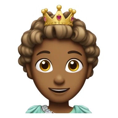 Me with a princess crown sticker