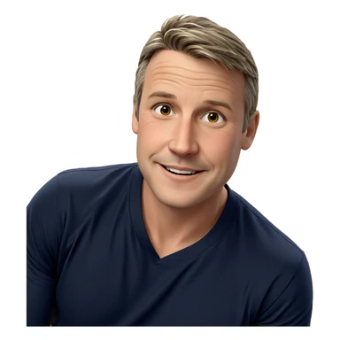 smiling boy in casual attire sticker