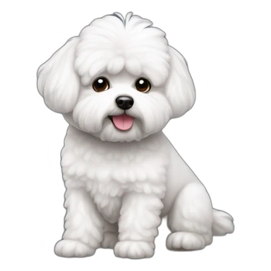 Chien Bichon maltais sticker
