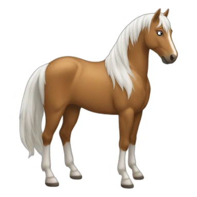 Cheval sur un chat sticker