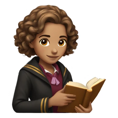 hermione granger with book sticker