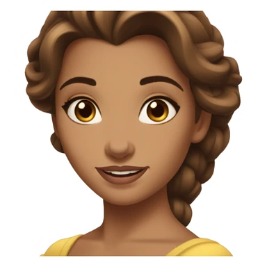 Belle beauty and the beast sticker