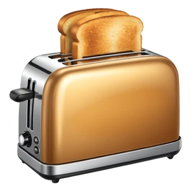 toaster with toast in it sticker