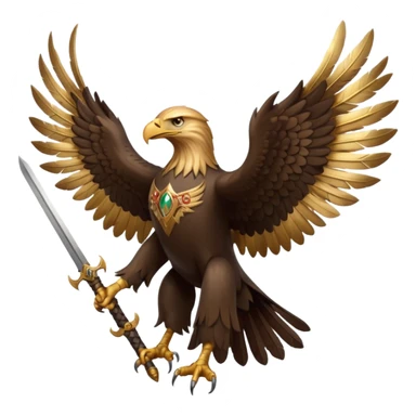 Dagestani Eagle with Magic Swords sticker