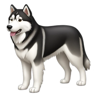 Alaskan Malamute Dog Full Body sticker