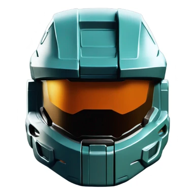 Master Chief Halo helmet Blue orange visor sticker