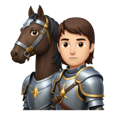 A brave horse and a brave night sticker