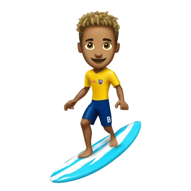 Neymar Jr surfing sticker