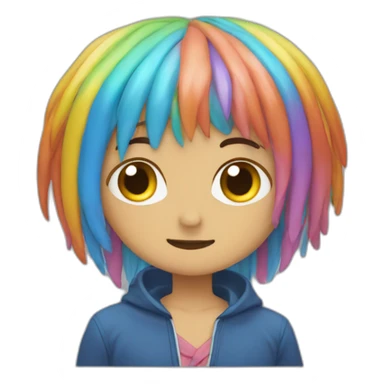 Vomis arc en ciel sticker