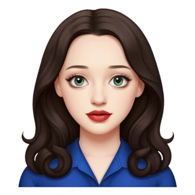 Kat Dennings real features sticker