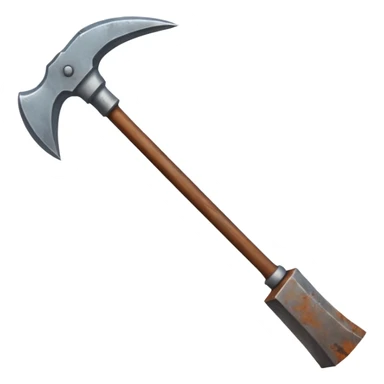 Double-sided pickaxe for mining ore sticker
