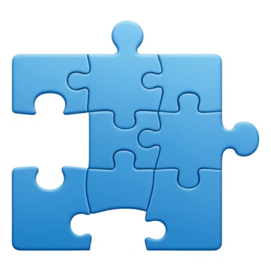 single jigsaw puzzle piece sticker