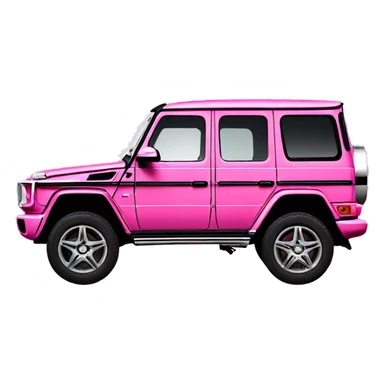 Pink Mercedes g wagon sticker