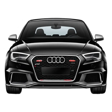 Car Audi rs 3 black sticker
