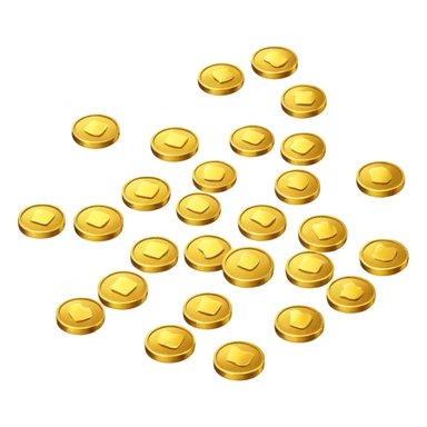 floating tooth fairy coins. sticker