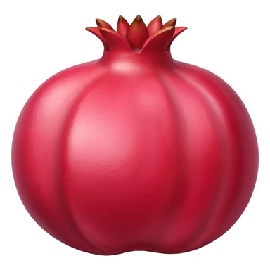 whole pink pomegranate fruit sticker