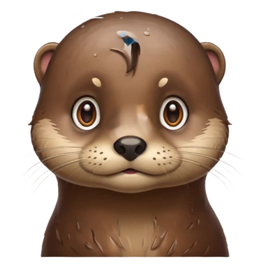 otter having an idea sticker