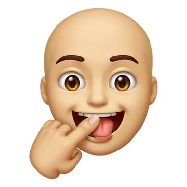 emoji biting their finger lustfully  sticker