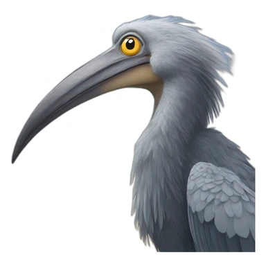 A shoebill looking cheeky sticker