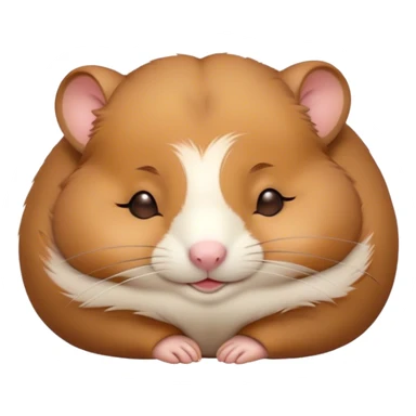 Meme-Worthy Cute Sleeping Brown Hamster Portrait Emoji, Head resting peacefully with a contented smile, showcasing a delightfully compact build and a luxuriously soft rich brown coat, eyes shut in a serene nap, Simplified yet hilariously adorable features, highly detailed, glowing with a soft, drowsy light, high shine, relaxed and utterly lovable, stylized with an air of playful laziness, bright and heartwarming, soft glowing outline, capturing the essence of a comically sleepy hamster, so meme-worthy it feels like it could instantly become the next viral sensation of adorable slumber! sticker