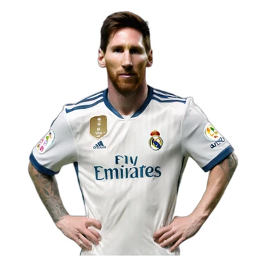 Messi real madrid sticker