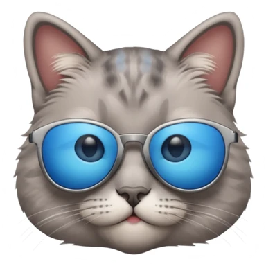 Cat wearing sunglasses sticker