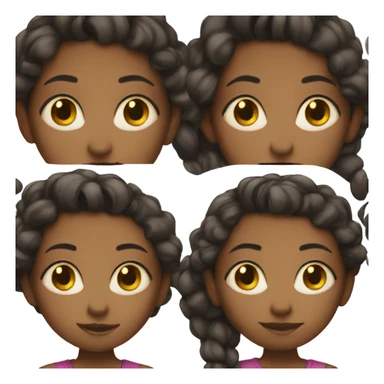 Black girl side eyeing sticker
