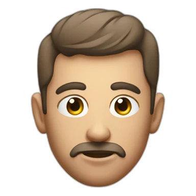 dribbble logo as a mans head sticker