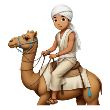 Desert Nomad Traveler with camel sticker