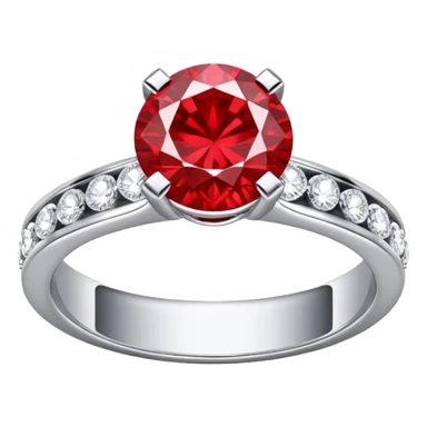 glitter rubi diamond married ring prata sticker