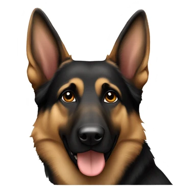 Black and tan German Shepherd sticker