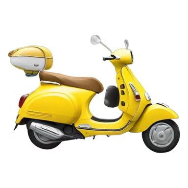 Lemon on a Vespa scooter sticker