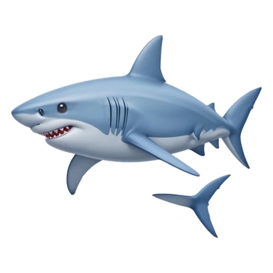 a shark with legs wearing blue nike shoes sticker