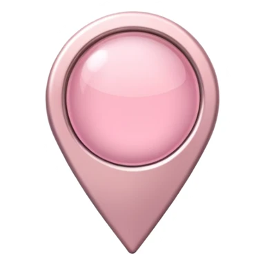 Soft Pink location pin sticker