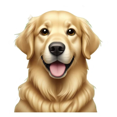 Golden retriever Christmas sticker
