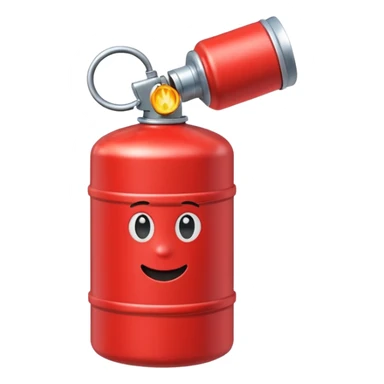 a red gas canister dancing sticker