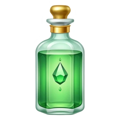 crystal luxurious embalming fluid elixir bottle sticker