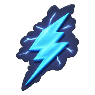 card with a lightning drew sticker