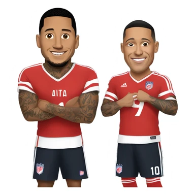 Lewandowski with Jey Uso sticker